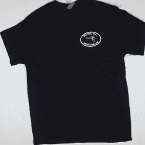 A black t-shirt with the words " city of los angeles, california."
