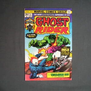 Vintage Ghost Rider #11 comic book featuring colorful artwork of the title character and other figures in a dynamic action scene.