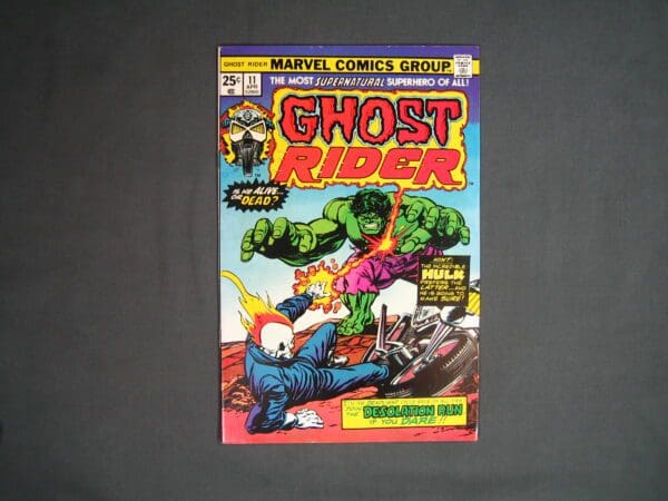 Vintage Ghost Rider #11 comic book featuring colorful artwork of the title character and other figures in a dynamic action scene.