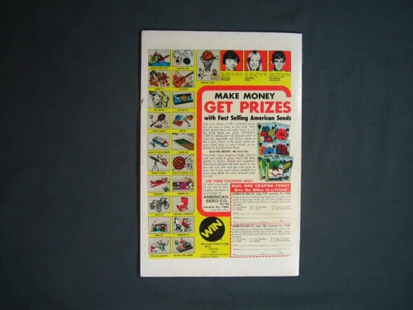 Vintage advertisement for Ghost Rider #12 seeds featuring money-making and prize opportunities.