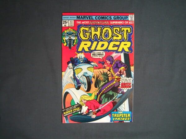 A poster of ghost rider old comics